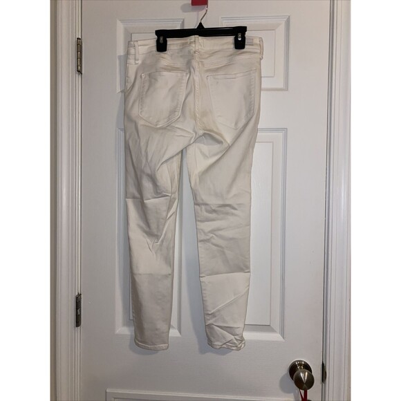 Abercrombie & Fitch Jeans White Harper Low Rise Skinny Size 28 6 Regular Length - Picture 6 of 7